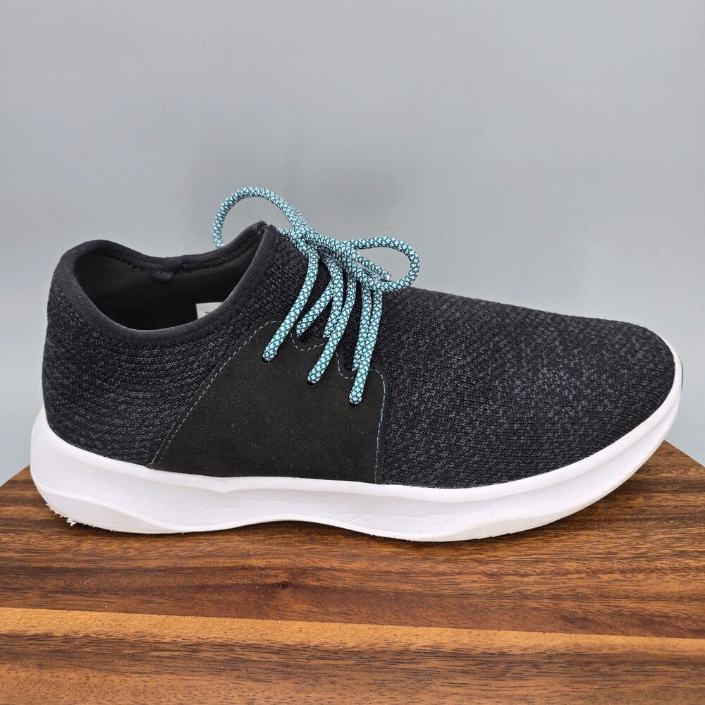 Vessi Everyday Classic Shoes Mens 12 Black Waterproof Athletic Walking Sneakers